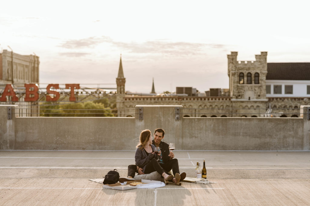 Rooftop Picnic Session Milwaukee Wisconsin